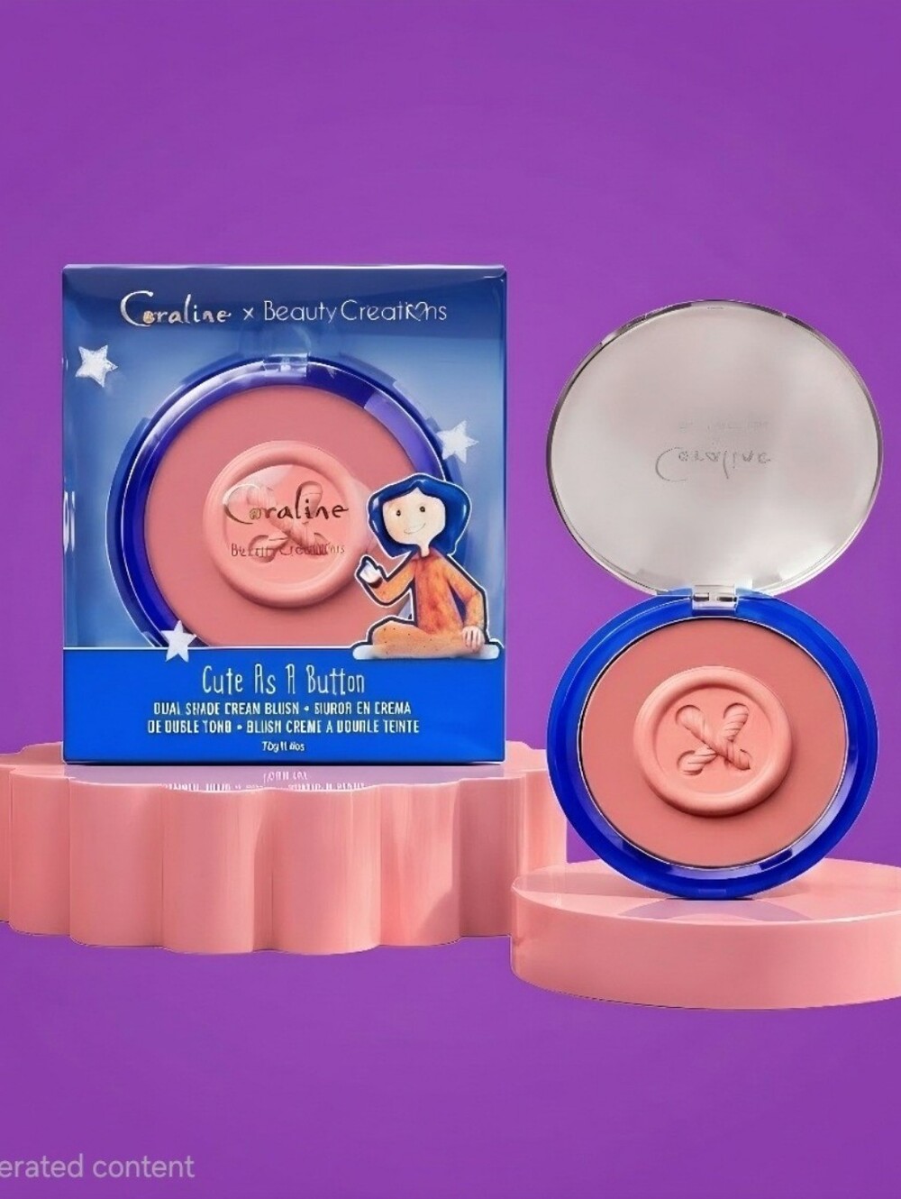 CORALINE X BEAUTY CREATIONS LIMITED EDITION CREAM BLUSH